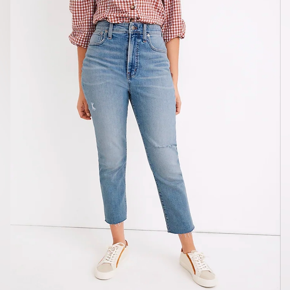 NWT Madewell Curvy Perfect Vintage Jeans Coffey Wash size 28